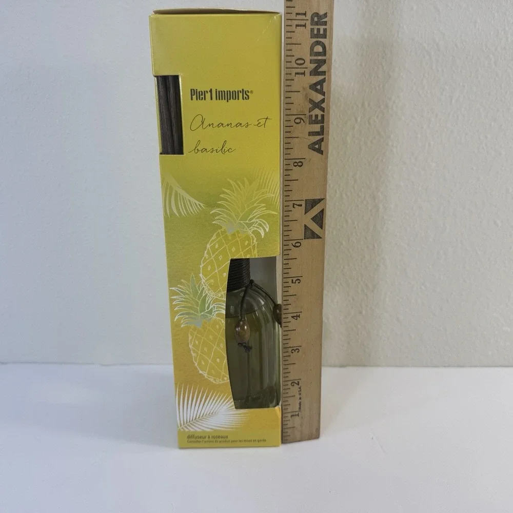 Pier 1 One Imports ~ PINEAPPLE BASIL~ Reed Diffuser 10 oz‎ Oil NEW DISCONTINUED